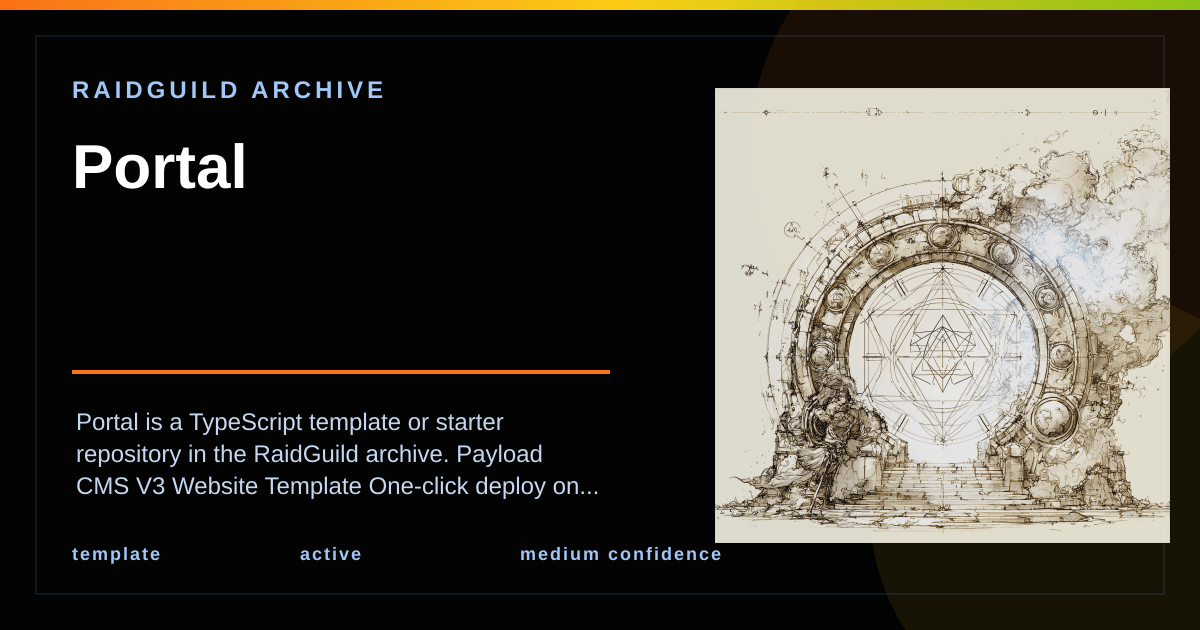 Generated RaidGuild archive cover for Portal